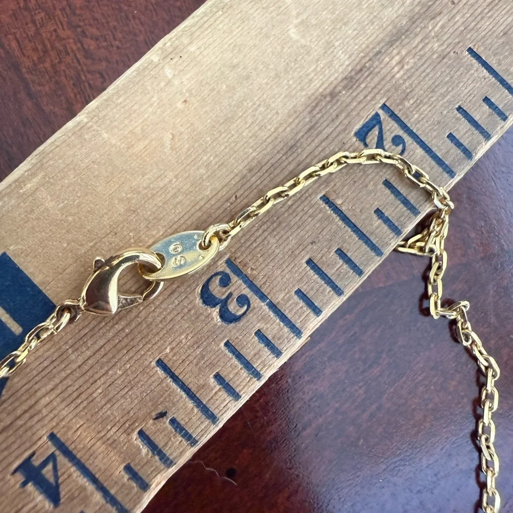 Stamped SO Gold Tone Necklace